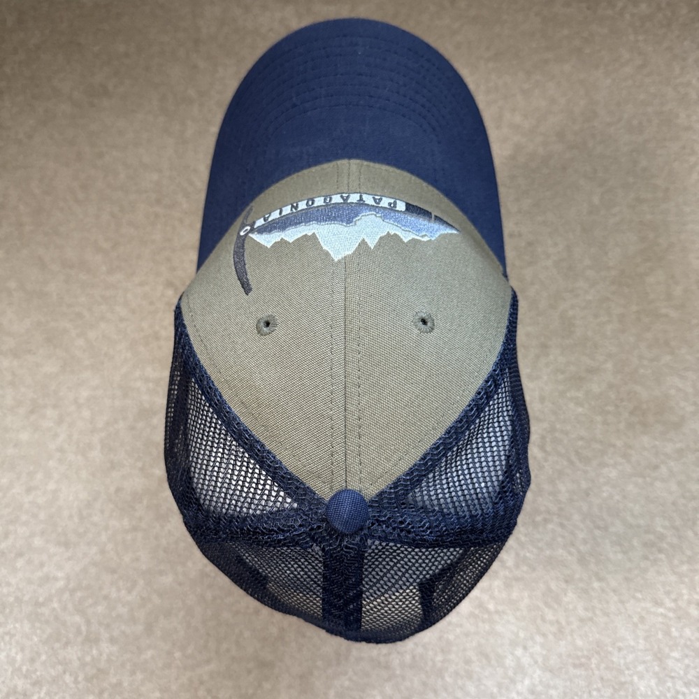 Patagonia Miner Ice Pick Axe Mountain Climber Peak Trucker Mesh Snapback Hat - Picture 6 of 8